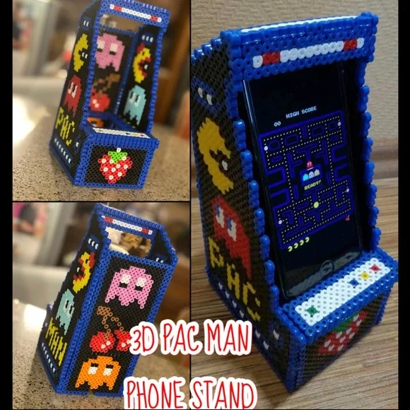 Pac Man Perler Bead Arcade Cell Phones Accessories 3d Pacman
